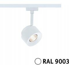 Paulmann Reflektor na szynoprzewód URail PANE LED DIM 7W 650lm 3000K 230V biały RAL9003 / metal 14104941 4000870948934