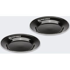 Petromax Talerze Emaliowane Petromax 18 Cm 2 Szt BLACK 14115157 4250435731161