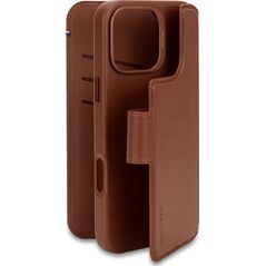 Decoded Decoded Leather Detachable Wallet - skórzana obudowa ochronna do iPhone 16 Pro kompatybilna z MagSafe (tan) 14118833 8721145001272
