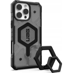 UAG UAG Pathfinder Clear Magsafe Bundle - obudowa ochronna do iPhone 16 Pro Max kompatybilna z MagSafe oraz podstawka Magnetic Ring Stand (ash/black) 14118891 840283915413