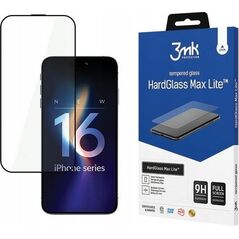 3MK 3MK HardGlass Max Lite iPhone 16 Pro 6.3 czarny/black, Fullscreen Glass Lite 14121075 5903108604581