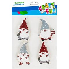 Craft with Fun OZDOBA BN KLAMERKI MIKOLAJ 4SZT CF PBH 12/288 14128018 5904335883275