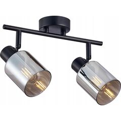 Lampa sufitowa Italux Italux Santia SPL-65342-2-BK-SG listwa plafon lampa sufitowa spot 2x40W E14 dymiona/czarna 14128406 5902854538591