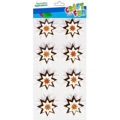 Craft with Fun OZDOBA BN NAKLEJKI 3D GWIAZDKI 8SZT CF 12/288 14132270 5908275174127