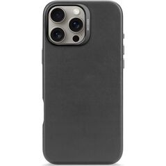 Decoded Decoded Leather Backcover - skórzana obudowa ochronna do iPhone 16 Pro Max kompatybilna z MagSafe (black) 14137806 8721145001388