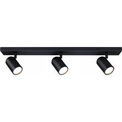 Lampa sufitowa Paulmann Oprawa ścienno sufitowa ZYLI GU10 max. 3x10W IP44 230V czarny metal / metal 14148864 4000870667774