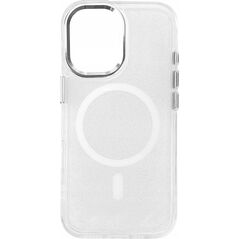 Hurtel Etui Glitter Case MagSafe na iPhone 16 - białe z brokatem 14150709 5907769363894