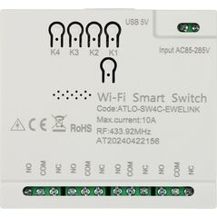 Atlo INTELIGENTNY PRZEŁĄCZNIK ATLO-SW4C-EWELINK Wi-Fi, eWeLink 14175884 5902887091957