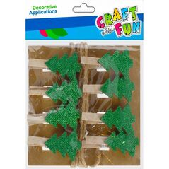 Craft with Fun OZDOBA BN KLAMERKI CHOINKA BROK 8SZT CF PB12/144 14177325 5904335885293
