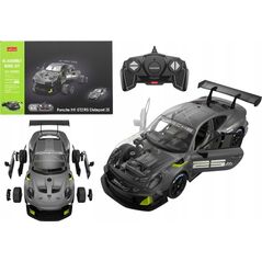 Rastar Klocki Konstrukcyjne Auto RC Rastar 1:18 Porsche 911 GT2 Szare 68 Elementów 14187668 5905991028604