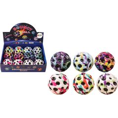 LeanToys Kosmiczna Świecąca Piłeczka Do Odbijania Ugniatania z Wgłębieniami 7cm 14190976 5905991030812