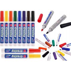 LeanToys Zestaw Markerów Do Tablicy Kolorowe 8szt LEAN Toys 14195412 5905991030157