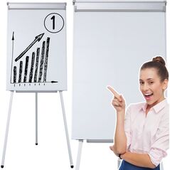 Flipchart LeanToys Tablica Magnetyczna Flipchart Na Trójnogu Biała 70x100cm LEAN Toys 14195428 5905991029922