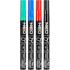 Neo Marker budowlany, 4 kolory, permanentny, wodoodporny, lakierowy, aluminiowy, 4 szt 14196201 5907558475975