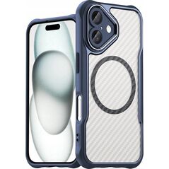Hurtel Etui silikonowe Leading Series MagSafe do iPhone 16 Plus - niebieskie 14202328 5907769365102