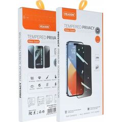 Veason Szkło Hartowane 6D Pro Veason Privacy Glass - do Iphone 15 Pro czarny 14221158 5903396248474