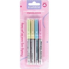 Starpak MARKER AKRYL PEDZEL 4KOL PASTEL B/C 12/144 14222997 5905523679595