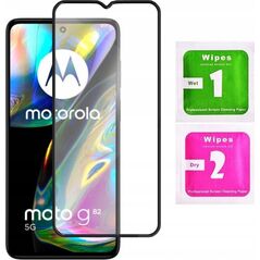 OEM 5D Full Glue Ceramic Glass - do Motorola G52 / G71s / G72 / G82 czarny 14242868 5903396260001