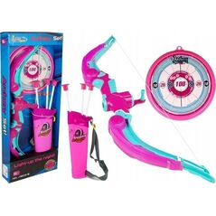 LeanToys Łuk z Tarczą + 3 Strzały na Przyssawki Różowy 14254667 5905991032274