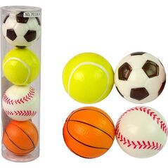 LeanToys Zestaw Miękkich Piłek 4 szt. Sport Golf Tenis Piłka Nożna LEAN TOYS 14255131 5905214974312