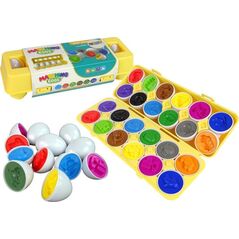 LeanToys Edukacyjny Sorter 12 Jaj Pojazdy Auta Kolory Układanka Kształty LEAN Toys 14255143 5905323210103