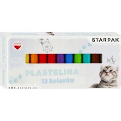 Starpak PLASTELINA 12KOL CUTIES KOTKI STK PUD 1/40 14266434 5905523633979