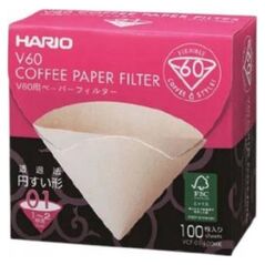 Hario Hario - Filtry papierowe Misarashi brązowe - V60-01 - 100 Sztuk 14280407 4977642723801