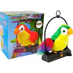LeanToys Papuga Pleciuga Ptaszek Powtarza Słowa Zielona LEAN Toys 14394662 5908275998495