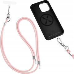 Fixed FIXED Universal Lanyard for Mobile Phones - uniwersalna smycz do telefonu różowa - Gwarancja bezpieczeństwa. Proste raty. Bezpłatna wysyłka od 170 zł. 14396573 8591680167487