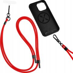 Fixed FIXED Universal Lanyard for Mobile Phones - uniwersalna smycz do telefonu czerwona - Gwarancja bezpieczeństwa. Proste raty. Bezpłatna wysyłka od 170 zł. 14396574 8591680167470
