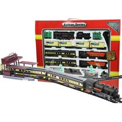 LeanToys Kolejka FENFA Gigant 7 Wagonów Światło 10m LEAN Toys 14399727 5905884458464