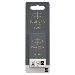 Parker Parker Tintenpatrone QUINK Schwarz 10 Stück - 1950206