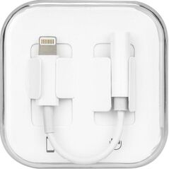 Adapter USB Partner Tele.com Lightning - Jack 3.5mm Biały  (5901737421302)
