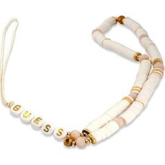 Guess Guess zawieszka GUSTPEARW Phone Strap biały/white Heishi Beads 10802291 3666339048303