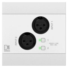 Audac AUDAC NWP220/W Sieciowy panel wejściowy audio - 2 x XLR + BT (4 CH) Wersja biała 13337517 5414795046849