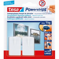 Tesa TESA 58031-00020-20 wieszak Wewnętrzna Hak na zdjęcia Biały 2 szt.