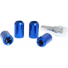 MTuning Nakrętki przelotowe M12x1,5 L:32mm Niebieskie