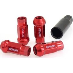 Epman_F Nakrętki M12x1.5 Stal 48mm EPMAN Red Stożek