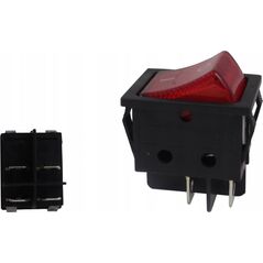 MTuning Włącznik rocker 4 PIN Red