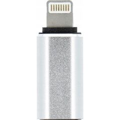 Adapter USB OEM Adapter Typ C (żeński) do Lightning (męski) srebrny