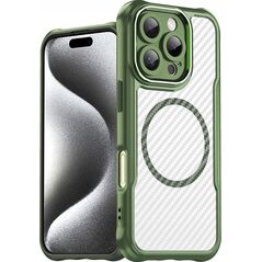 Hurtel Etui silikonowe Leading Series MagSafe do iPhone 16 Pro Max - zielone 14202369 5907769365201