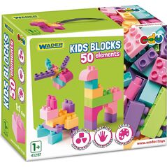 Wader KIDS BLOCKS PINK KLOCKI 50 el. 41297 WADER