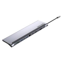 VENTION Type-C to DisplayPort/HDMI/VGA/USB-C Gen 1/USB 3.0x2/USB 2.0/RJ45/SD/TF/TRRS 3.5mm/PD 100W Docking Station 0.25M Gray Metal Type (THSHC) (VENTHSHC) έως 12 άτοκες Δόσεις
