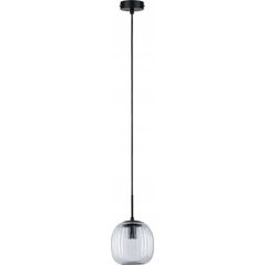 Lampa wisząca Paulmann Oprawa wisząca łazienkowa RUYA E14 max.20W IP44 230V czarny matowy / szkło