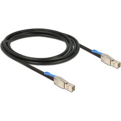 Delock SFF 8644 - SFF 8644, 2m, Czarny (83395)