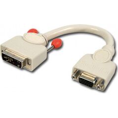 Adapter AV Lindy DVI-A - D-Sub (VGA) biały (41222)