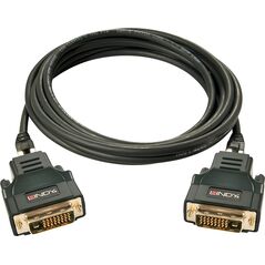 Kabel Lindy DVI-D - DVI-D 30m czarny (32599)