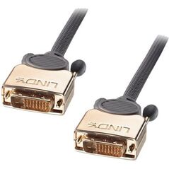 Kabel Lindy DVI-D - DVI-D 0.5m złoty (37140)