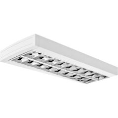 PXF Lighting Oprawa nasufitowa rastrowa Monza II PAR 2 x 49W G5 biała (PX2200150)