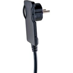 Orno Wtyczka płaska kątowa 2P 16A 250V z przewodem 1,5m, czarna (OR-AE-1312/B)